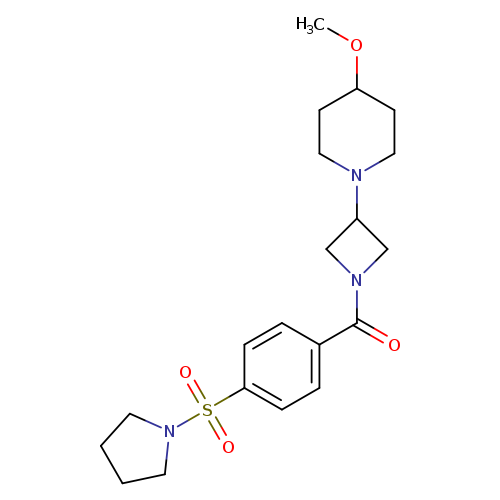 4-methoxy-1-{1-[4-(pyrrolidine-1-sulfonyl)benzoyl]azetidin-3-yl}piperidine