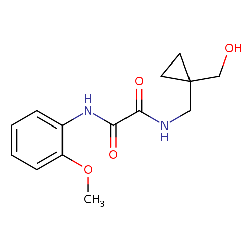 N-{[1-(hydroxymethyl)cyclopropyl]methyl}-N'-(2-methoxyphenyl)ethanediamide