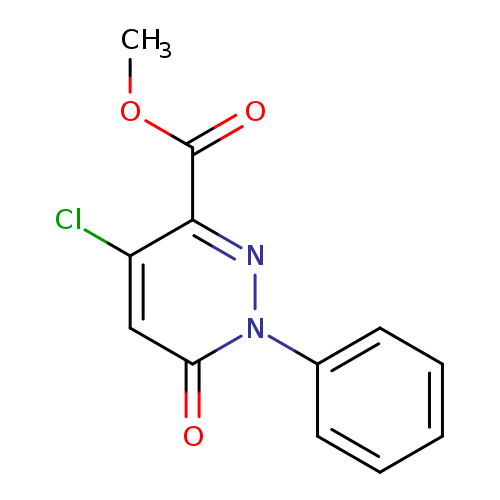 3-Pyridazinecarboxylic acid, 4-chloro-1,6-dihydro-6-oxo-1-phenyl-, methyl ester