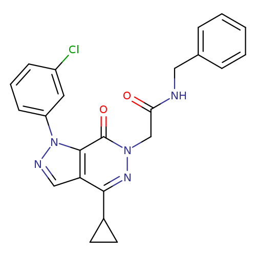N-benzyl-2-[1-(3-chlorophenyl)-4-cyclopropyl-7-oxo-1H,6H,7H-pyrazolo[3,4-d]pyridazin-6-yl]acetamide