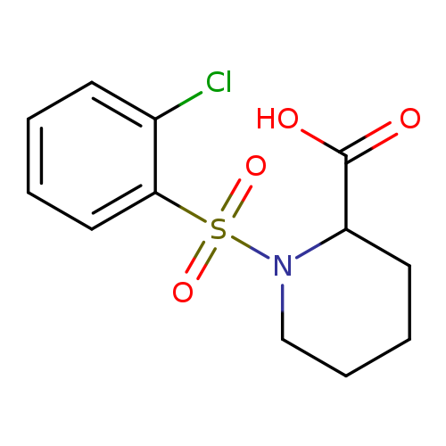 1-[(2-CHLOROPHENYL)SULFONYL]PIPERIDINE-2-CARBOXYLIC ACID