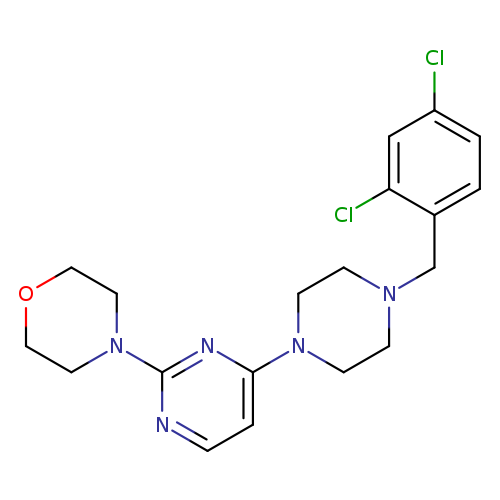4-(4-{4-[(2,4-dichlorophenyl)methyl]piperazin-1-yl}pyrimidin-2-yl)morpholine