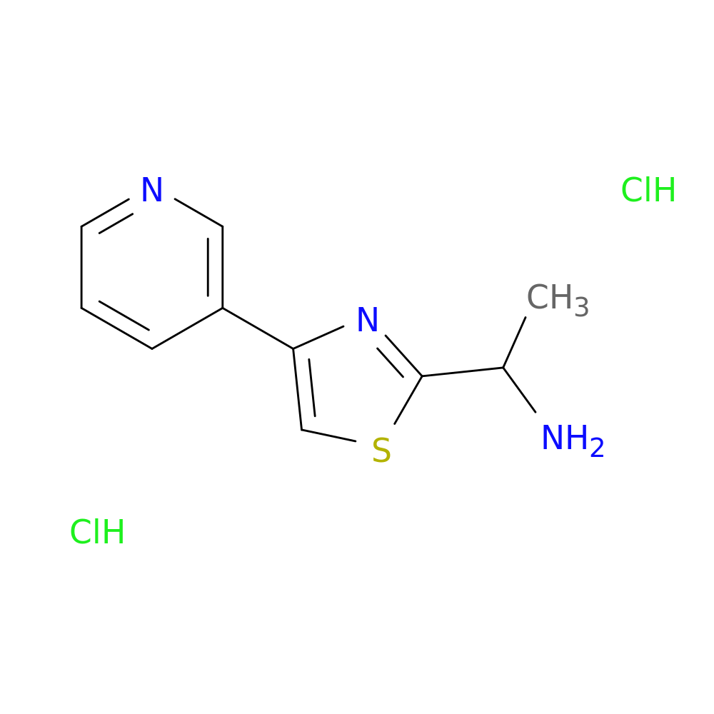 1-[4-(pyridin-3-yl)-1,3-thiazol-2-yl]ethan-1-amine dihydrochloride