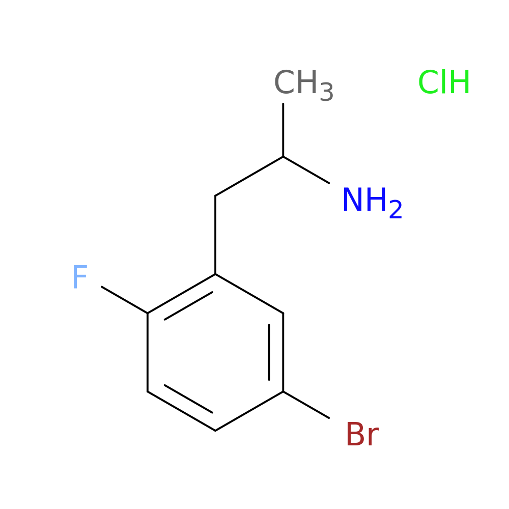1-(5-bromo-2-fluorophenyl)propan-2-amine hydrochloride