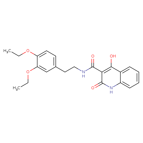 N-[2-(3,4-diethoxyphenyl)ethyl]-4-hydroxy-2-oxo-1,2-dihydroquinoline-3-carboxamide