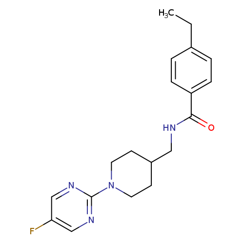4-ethyl-N-{[1-(5-fluoropyrimidin-2-yl)piperidin-4-yl]methyl}benzamide