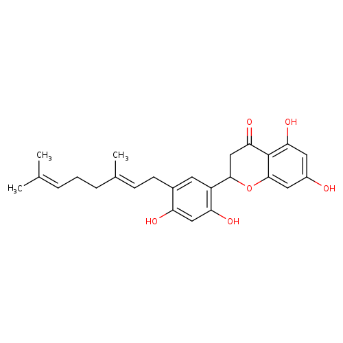 (S)-2-[5-[(E)-3,7-Dimethyl-2,6-octadienyl]-2,4-dihydroxyphenyl]-2,3-dihydro-5,7-dihydroxy-4H-1-benzopyran-4-one