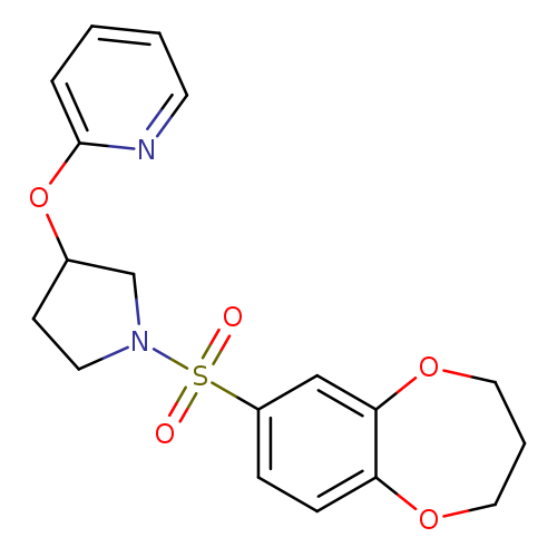 2-{[1-(3,4-dihydro-2H-1,5-benzodioxepine-7-sulfonyl)pyrrolidin-3-yl]oxy}pyridine