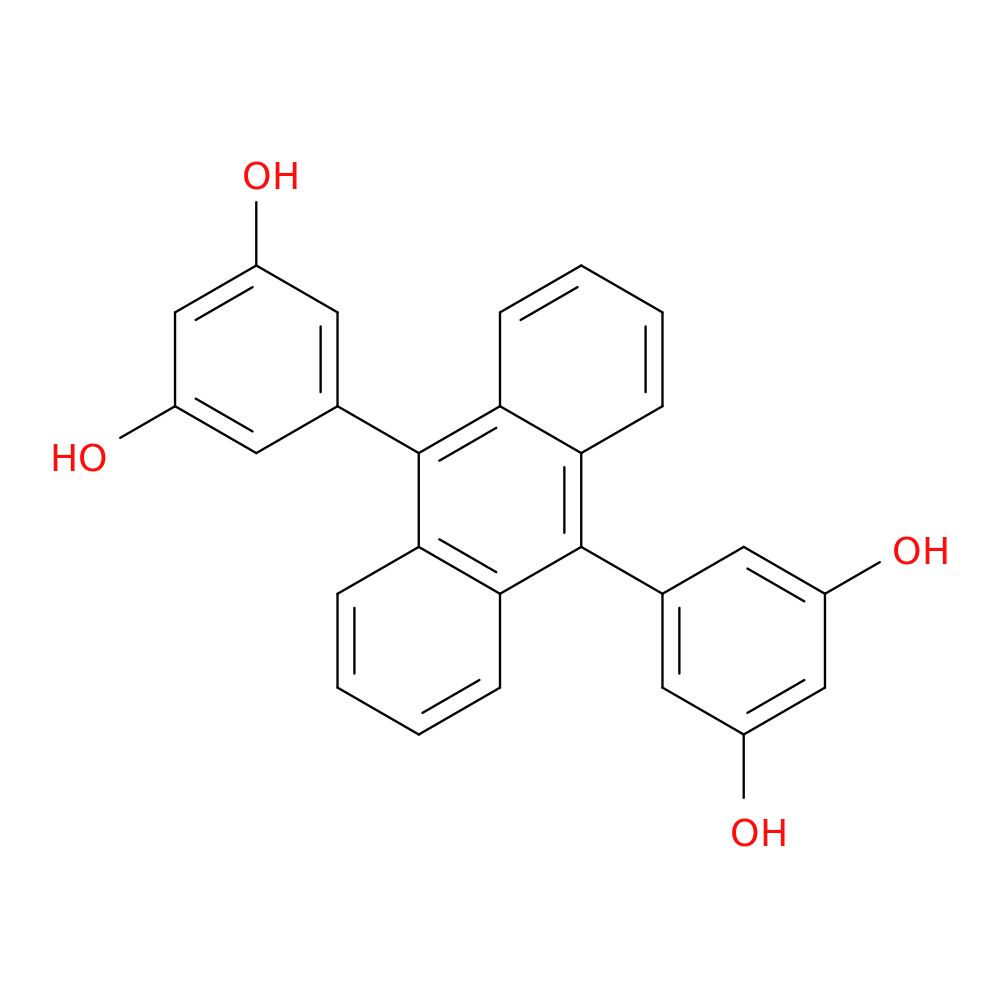 5,5'-(Anthracene-9,10-diyl)bis(benzene-1,3-diol)