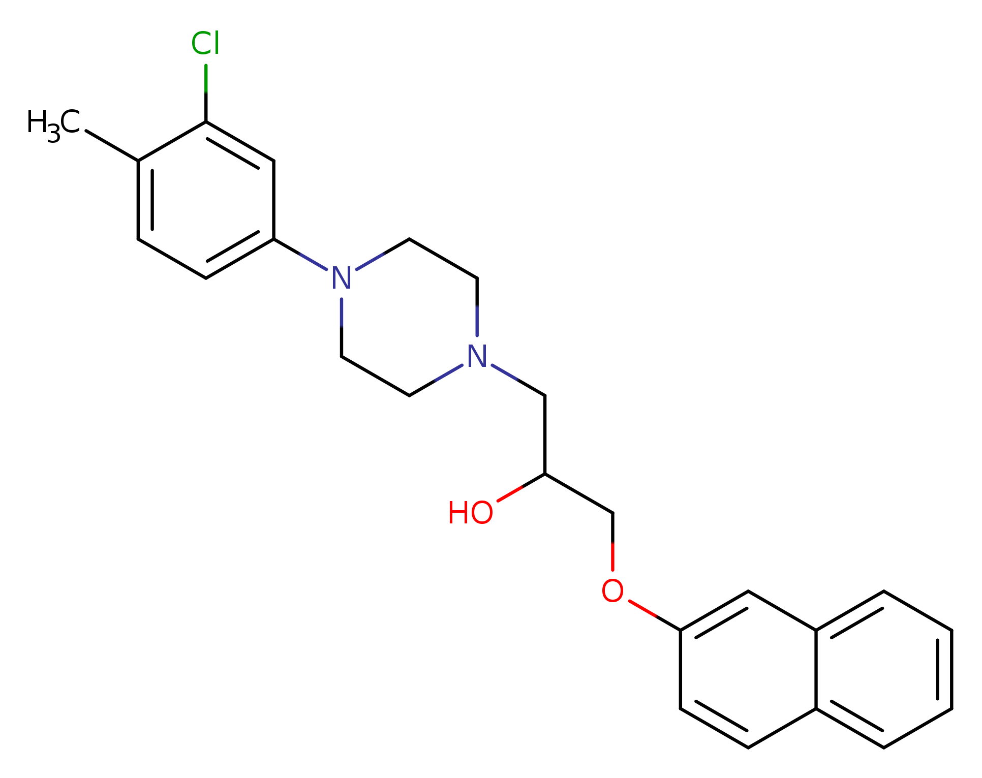 1-[4-(3-chloro-4-methylphenyl)piperazin-1-yl]-3-(naphthalen-2-yloxy)propan-2-ol