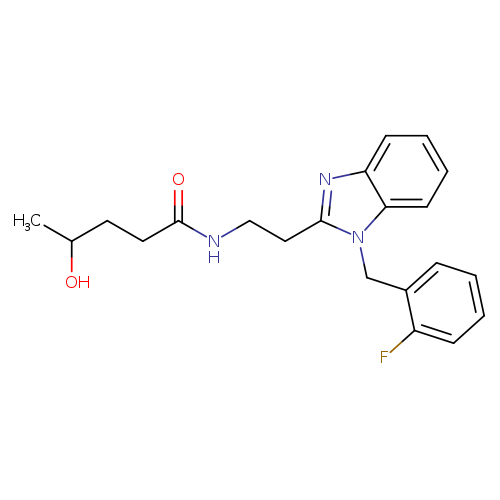 N-(2-{1-[(2-fluorophenyl)methyl]-1H-1,3-benzodiazol-2-yl}ethyl)-4-hydroxypentanamide