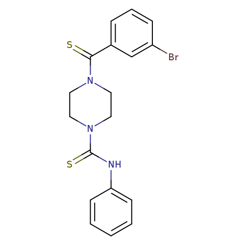4-(3-bromobenzenecarbothioyl)-N-phenylpiperazine-1-carbothioamide