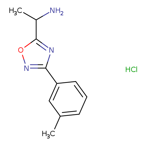 {1-[3-(3-methylphenyl)-1,2,4-oxadiazol-5-yl]ethyl}amine hydrochloride
