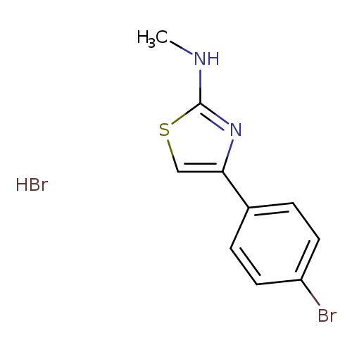 4-(4-bromophenyl)-N-methyl-1,3-thiazol-2-amine hydrobromide