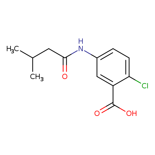 2-chloro-5-(3-methylbutanamido)benzoic acid