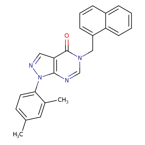 1-(2,4-dimethylphenyl)-5-[(naphthalen-1-yl)methyl]-1H,4H,5H-pyrazolo[3,4-d]pyrimidin-4-one