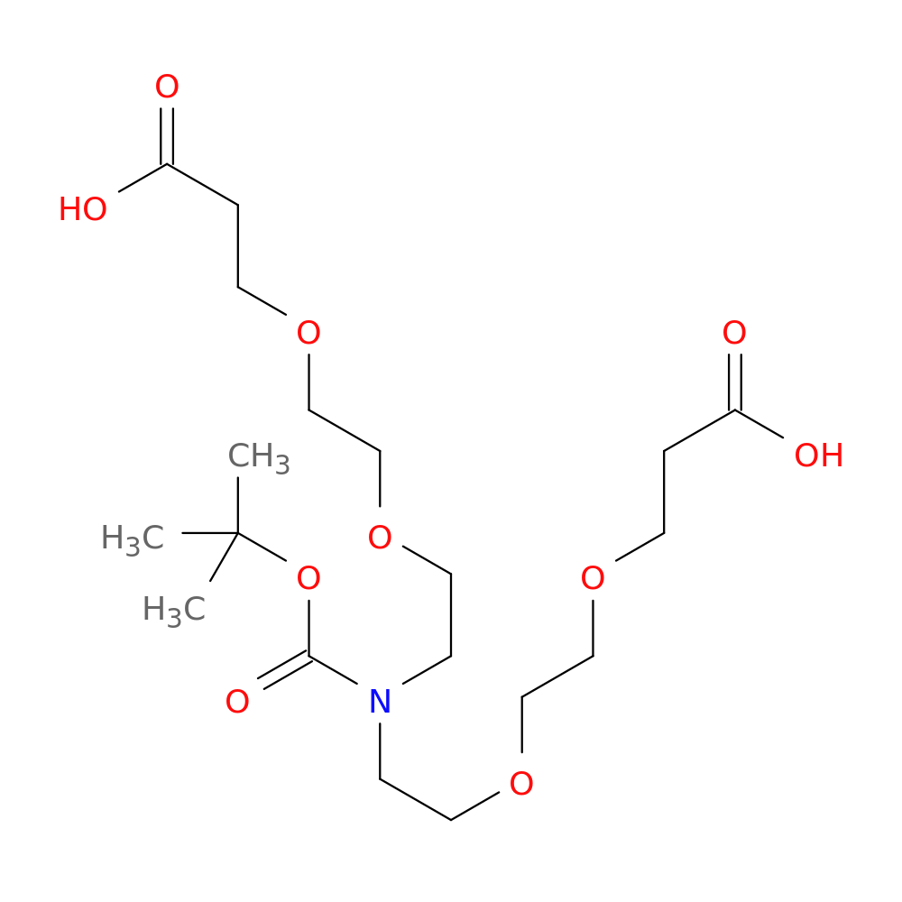N-Boc-N-Bis(PEG2-Acid)