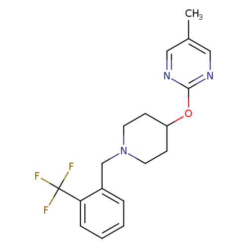 5-methyl-2-[(1-{[2-(trifluoromethyl)phenyl]methyl}piperidin-4-yl)oxy]pyrimidine