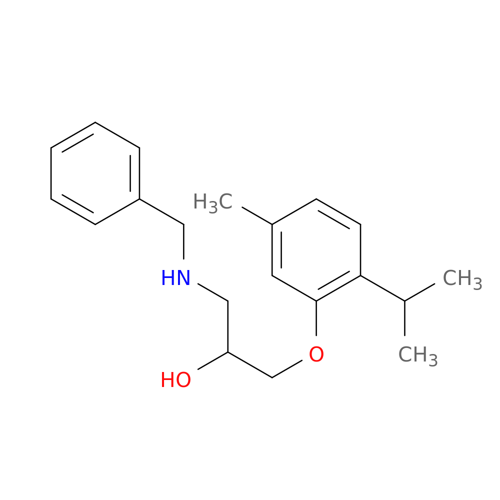 2-Propanol, 1-[5-methyl-2-(1-methylethyl)phenoxy]-3-[(phenylmethyl)amino]-