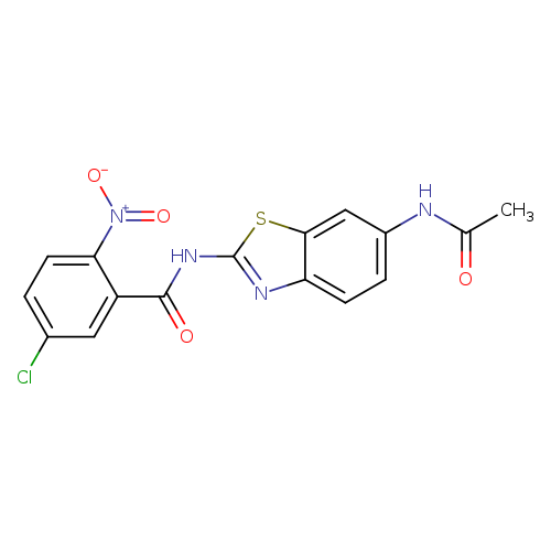 5-chloro-N-(6-acetamido-1,3-benzothiazol-2-yl)-2-nitrobenzamide