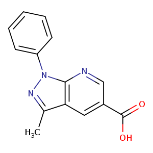 3-methyl-1-phenyl-1H-pyrazolo[3,4-b]pyridine-5-carboxylic acid
