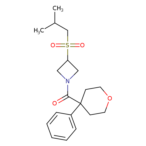 3-(2-methylpropanesulfonyl)-1-(4-phenyloxane-4-carbonyl)azetidine