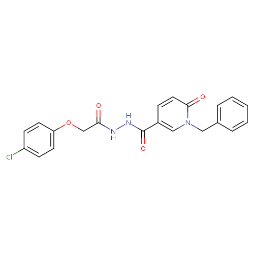 N'-(1-benzyl-6-oxo-1,6-dihydropyridine-3-carbonyl)-2-(4-chlorophenoxy)acetohydrazide