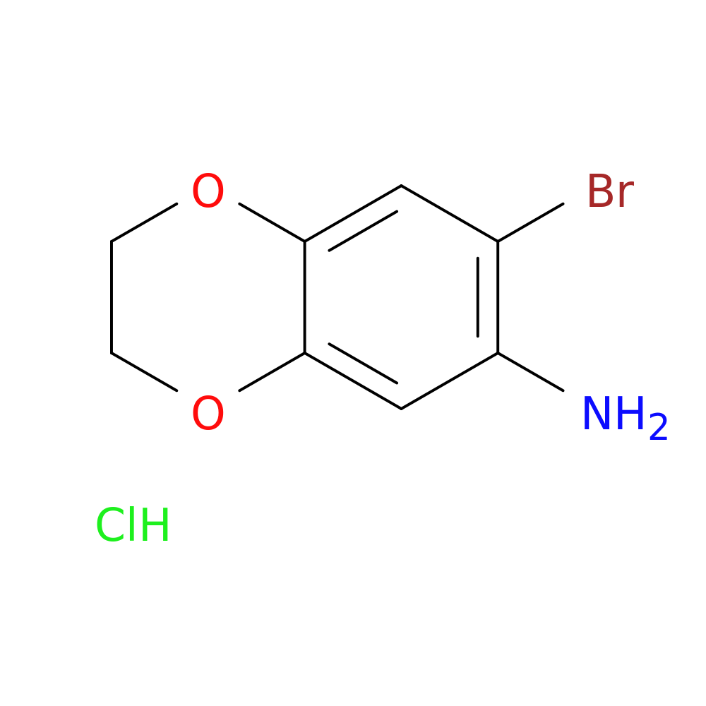7-Bromo-2,3-dihydro-1,4-benzodioxin-6-amine, HCl