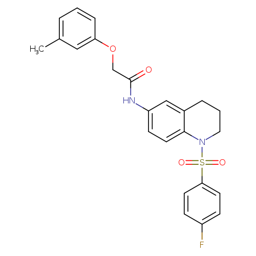 N-[1-(4-fluorobenzenesulfonyl)-1,2,3,4-tetrahydroquinolin-6-yl]-2-(3-methylphenoxy)acetamide