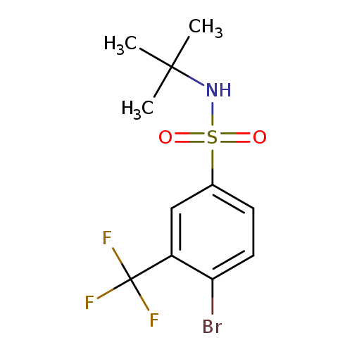 Benzenesulfonamide, 4-bromo-N-(1,1-dimethylethyl)-3-(trifluoromethyl)-