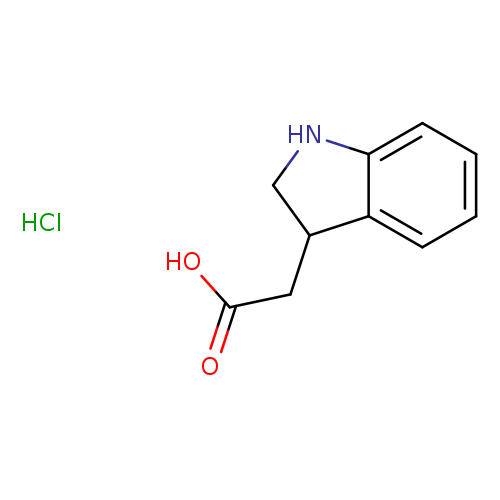 2-(2,3-dihydro-1H-indol-3-yl)acetic acid hydrochloride