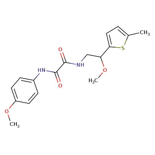 N-[2-methoxy-2-(5-methylthiophen-2-yl)ethyl]-N'-(4-methoxyphenyl)ethanediamide
