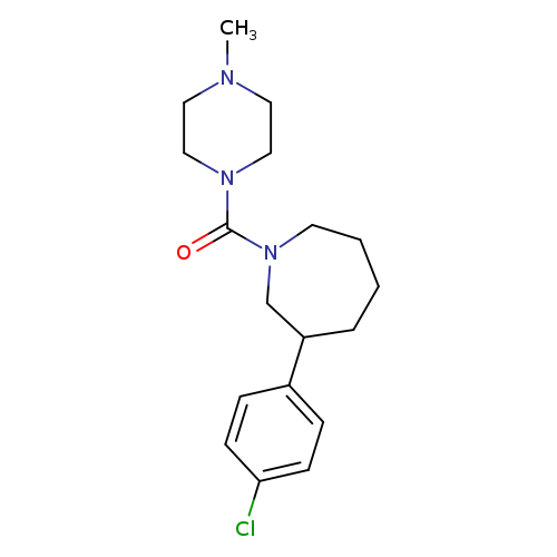 3-(4-chlorophenyl)-1-(4-methylpiperazine-1-carbonyl)azepane