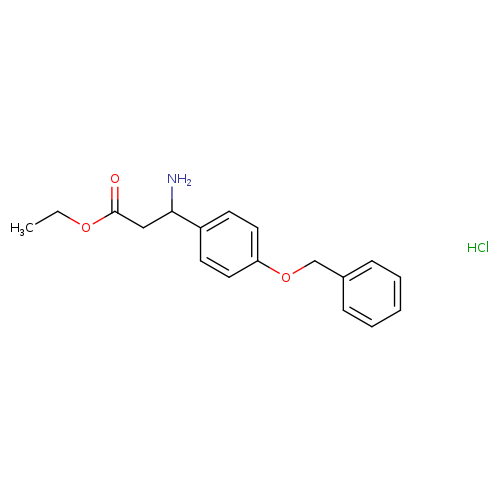 Ethyl 3-amino-3-[4-(benzyloxy)phenyl]propanoate, HCl