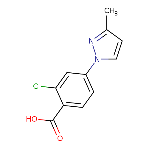2-Chloro-4-(3-Methyl-1H-pyrazol-1-yl)benzoic acid