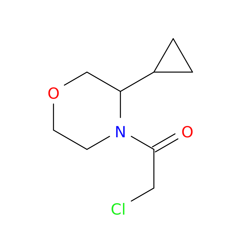 2-chloro-1-(3-cyclopropylmorpholin-4-yl)ethan-1-one