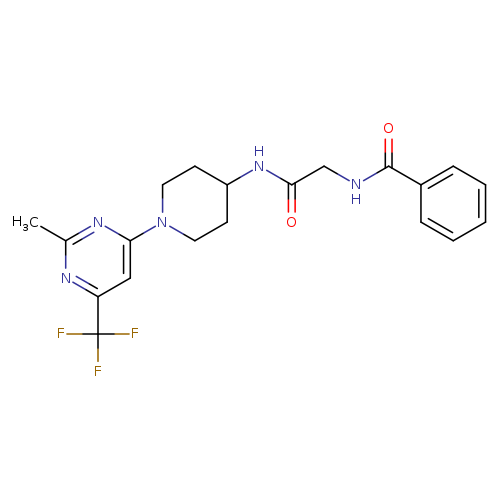 N-{1-[2-methyl-6-(trifluoromethyl)pyrimidin-4-yl]piperidin-4-yl}-2-(phenylformamido)acetamide