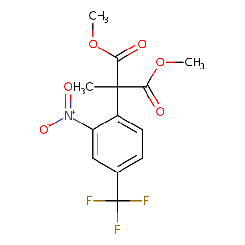 1,3-dimethyl 2-methyl-2-[2-nitro-4-(trifluoromethyl)phenyl]propanedioate