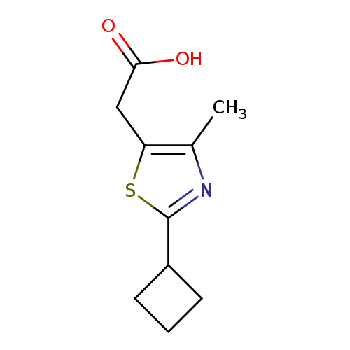 2-(2-cyclobutyl-4-methylthiazol-5-yl)acetic acid