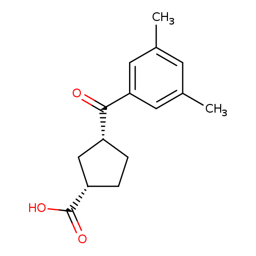 cis-3-(3,5-Dimethylbenzoyl)cyclopentane-1-carboxylic acid