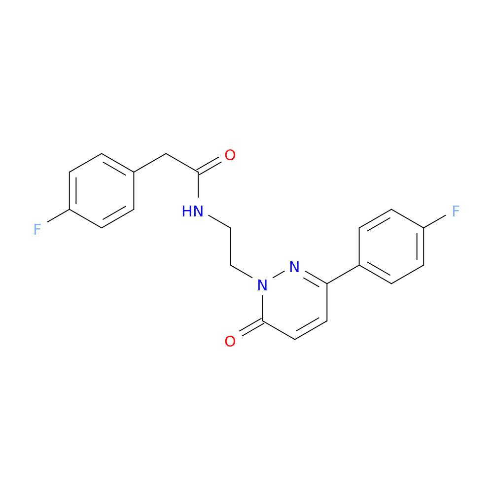 2-(4-fluorophenyl)-N-{2-[3-(4-fluorophenyl)-6-oxo-1,6-dihydropyridazin-1-yl]ethyl}acetamide