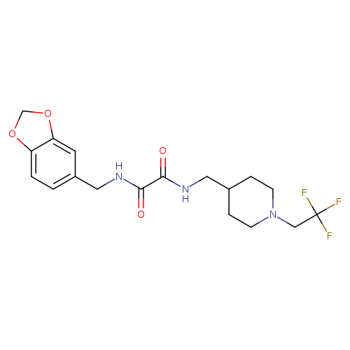N-[(2H-1,3-benzodioxol-5-yl)methyl]-N'-{[1-(2,2,2-trifluoroethyl)piperidin-4-yl]methyl}ethanediamide