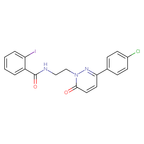 N-{2-[3-(4-chlorophenyl)-6-oxo-1,6-dihydropyridazin-1-yl]ethyl}-2-iodobenzamide