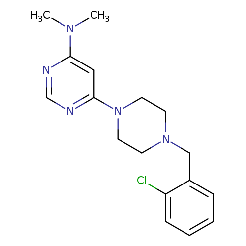 6-{4-[(2-chlorophenyl)methyl]piperazin-1-yl}-N,N-dimethylpyrimidin-4-amine