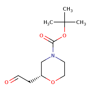 4-Morpholinecarboxylic acid, 2-(2-oxoethyl)-, 1,1-dimethylethyl ester, (2R)-