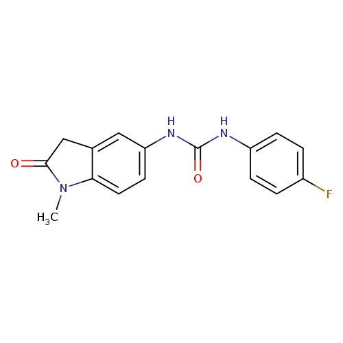 1-(4-Fluorophenyl)-3-(1-methyl-2-oxo-5-indolinyl)urea
