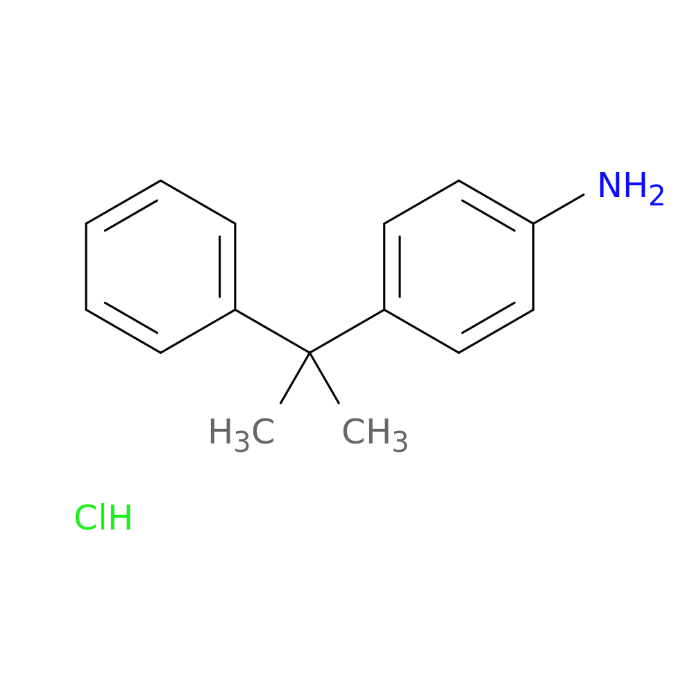 Benzenamine, 4-(1-methyl-1-phenylethyl)-, hydrochloride (1:1)