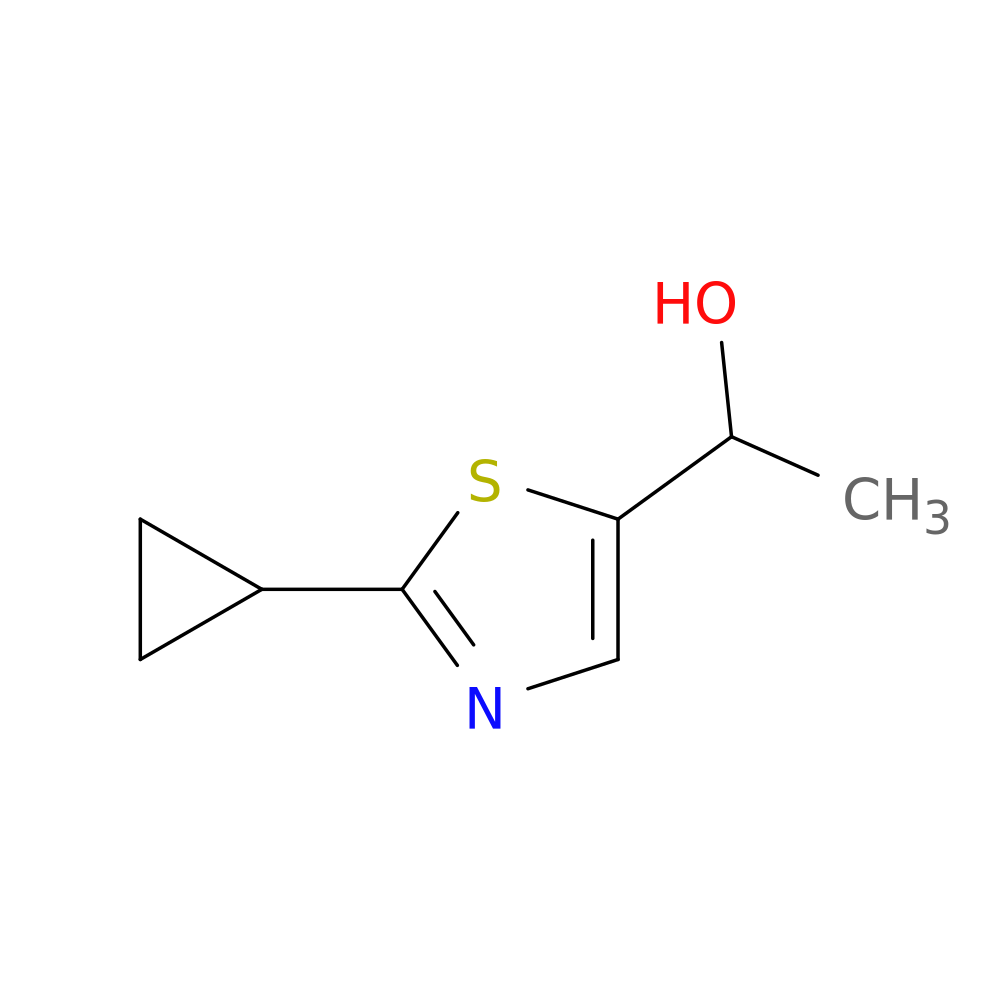 1-(2-cyclopropyl-1,3-thiazol-5-yl)ethan-1-ol