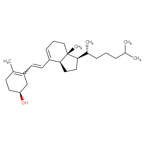 (3beta,6Z)-9,10-secocholesta-5(10),6,8-trien-3-ol
