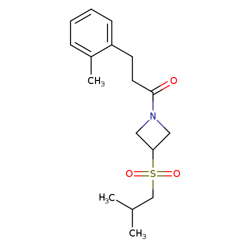 3-(2-methylphenyl)-1-[3-(2-methylpropanesulfonyl)azetidin-1-yl]propan-1-one